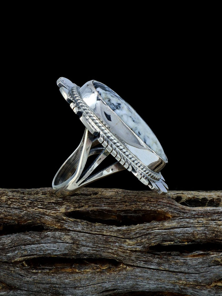 Native American White Buffalo Ring, Size 5 - PuebloDirect.com