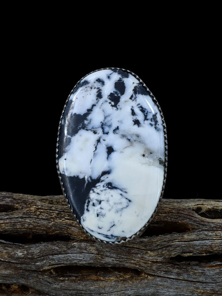 Native American White Buffalo Ring, Size 8 1/2 - PuebloDirect.com