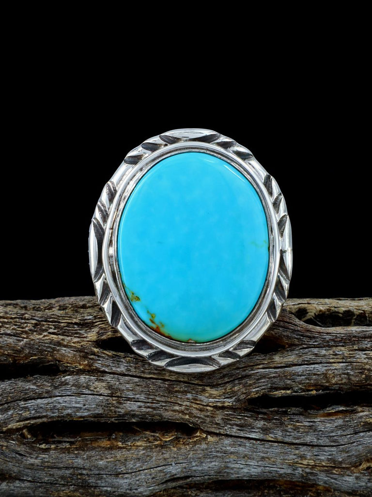 Native American Turquoise Ring, Size 10 1/2 - PuebloDirect.com