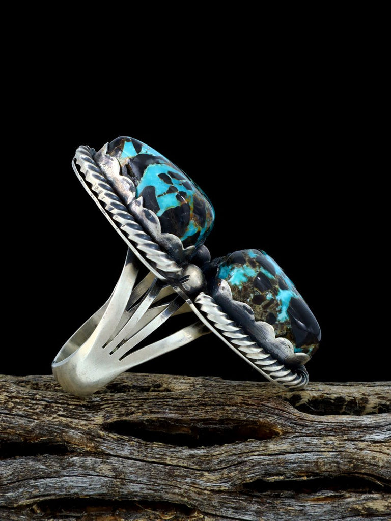 Natural Carico Lake Turquoise Ring, Size 8 1/2 - PuebloDirect.com