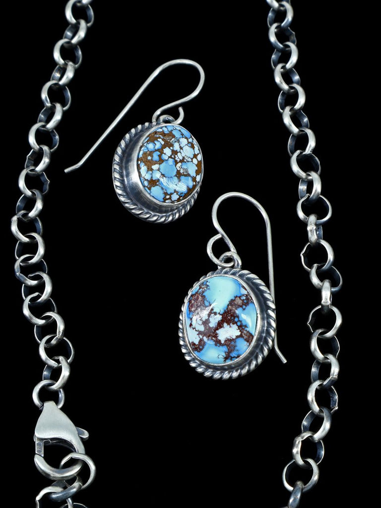 Golden Hill Turquoise Lariat Necklace and Earring Set - PuebloDirect.com