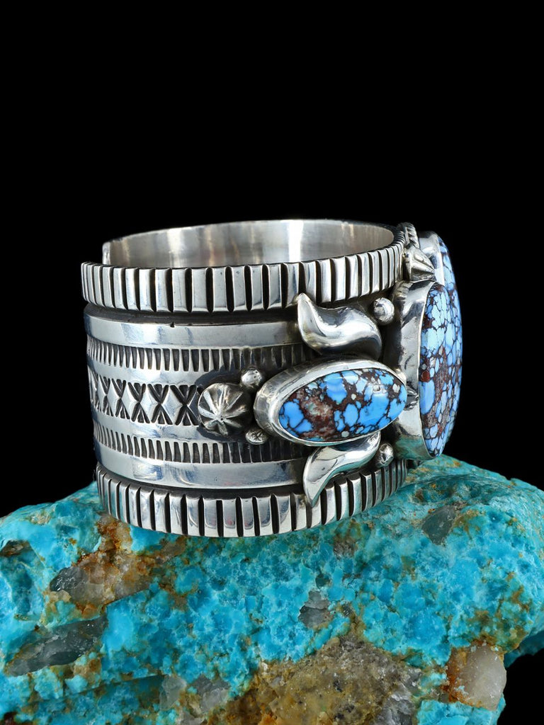 Native American Jewelry Natural Golden Hill Turquoise Cuff Bracelet - PuebloDirect.com