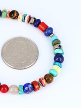 Multi Stone Single Strand Beaded Bracelet