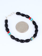 Multi Stone Single Strand Beaded Bracelet