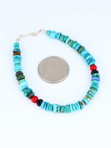 Multi Stone Single Strand Beaded Bracelet