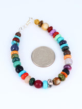 Multi Stone Single Strand Beaded Bracelet