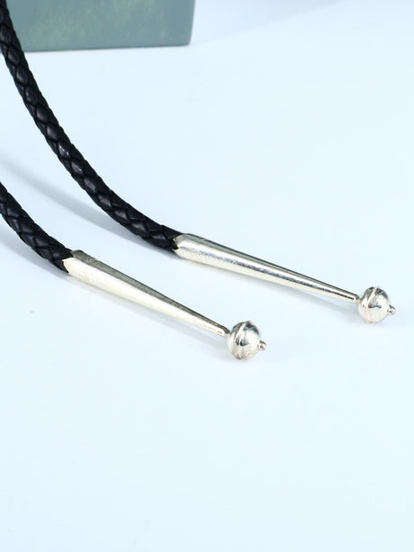 Native American Sterling Silver Montana Agate Bolo Tie