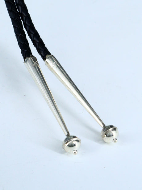 Native American Sterling Silver Montana Agate Bolo Tie