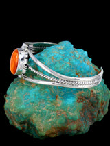 Native American Spiny Oyster Sterling Silver Cuff Bracelet - PuebloDirect.com