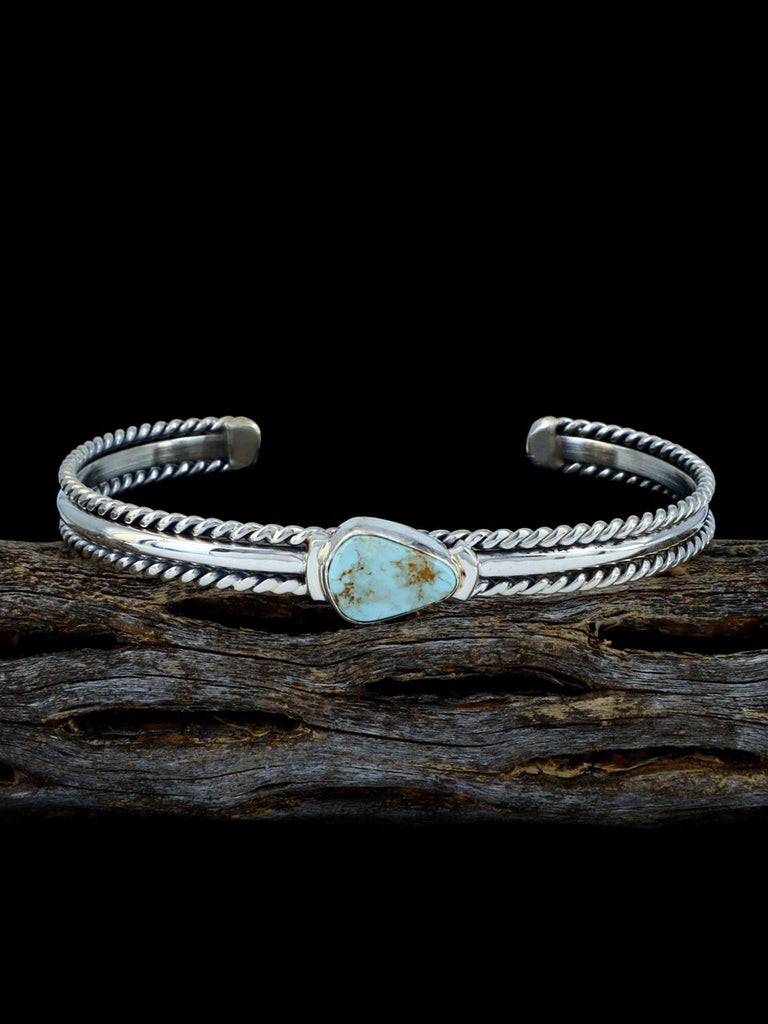 Native American Jewelry Dry Creek Turquoise Cuff Bracelet - PuebloDirect.com