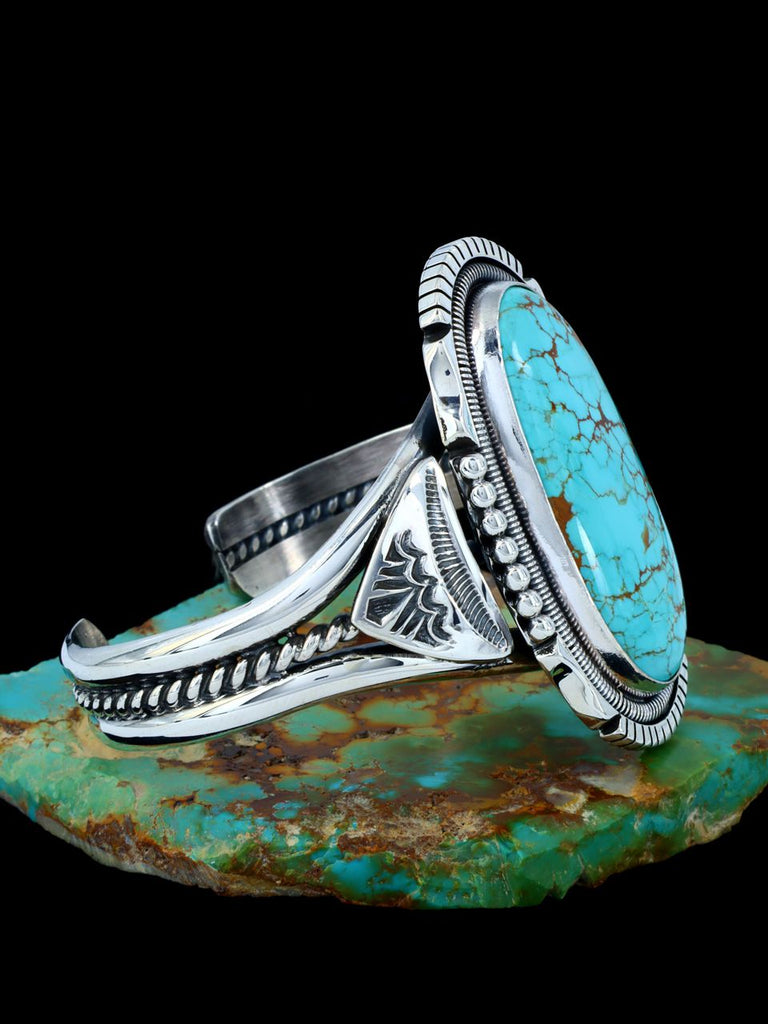 Native American Jewelry #8 Turquoise Cuff Bracelet - PuebloDirect.com