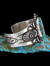 Navajo Jewelry Natural Pilot Mountain Turquoise Cuff Bracelet
