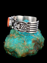 Navajo Jewelry Pulsera Thunderbird de plata de ley con turquesa Dry Creek