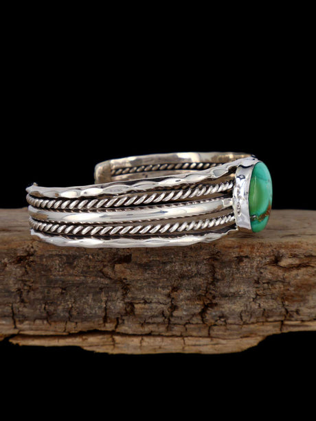 Native American Royston Turquoise Sterling Silver Cuff Bracelet