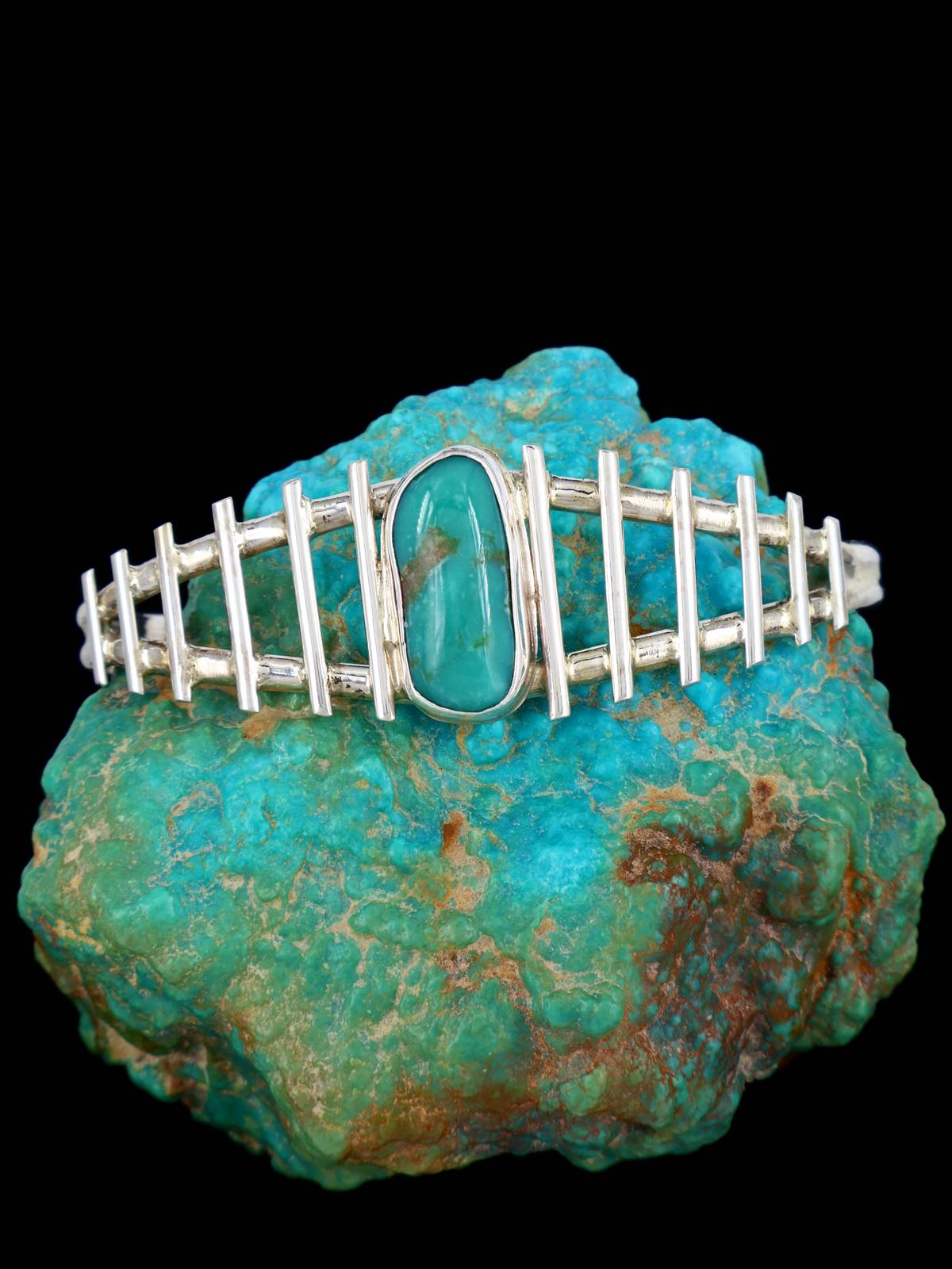Native American Jewelry Turquoise Cuff Bracelet - PuebloDirect.com