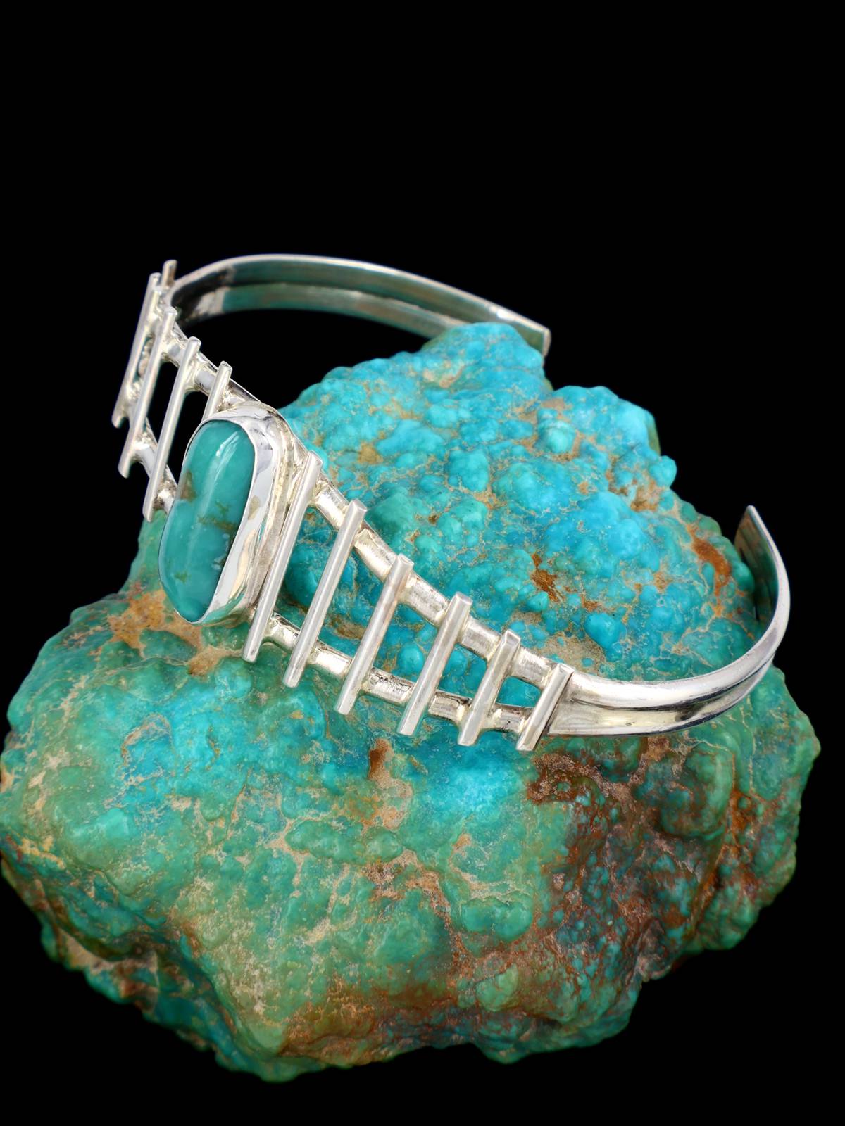 Native American Jewelry Turquoise Cuff Bracelet - PuebloDirect.com