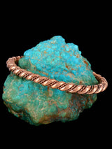 Twisted Rope Horse Whisperer Copper Cuff Bracelet - PuebloDirect.com