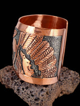 Navajo Copper Pueblo Eagle Dancer Cuff Bracelet - PuebloDirect.com