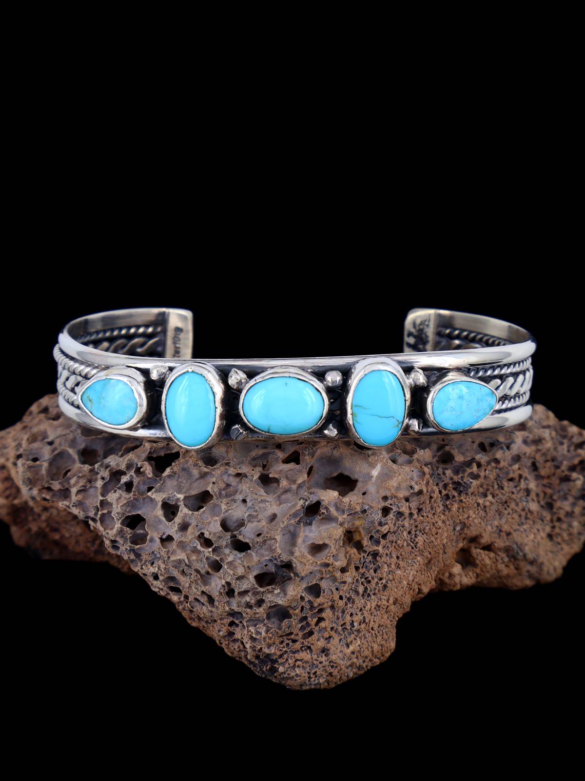 Native American Jewelry Turquoise Cuff Bracelet - PuebloDirect.com