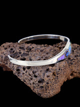 Native American Jewelry Spiderweb Opal Inlay Bracelet - PuebloDirect.com