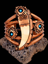 Navajo Copper Bear Claw Bracelet - PuebloDirect.com