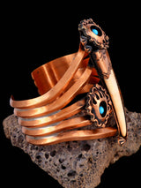 Navajo Copper Bear Claw Bracelet - PuebloDirect.com