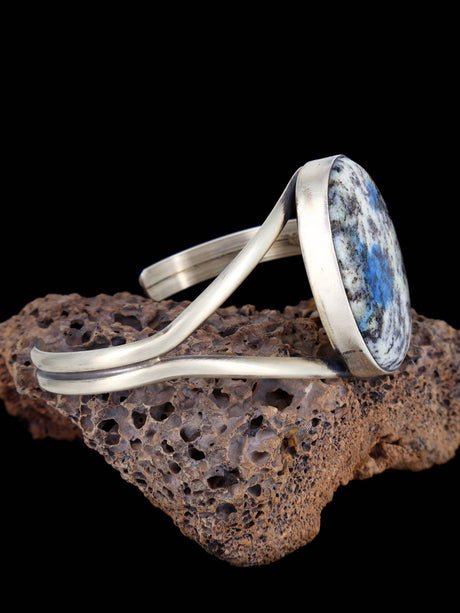 Native American Jewelry K2 Blue Cuff Bracelet - PuebloDirect.com