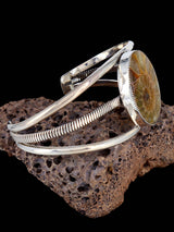 Native American Jewelry Fossil Stone Cuff Bracelet - PuebloDirect.com