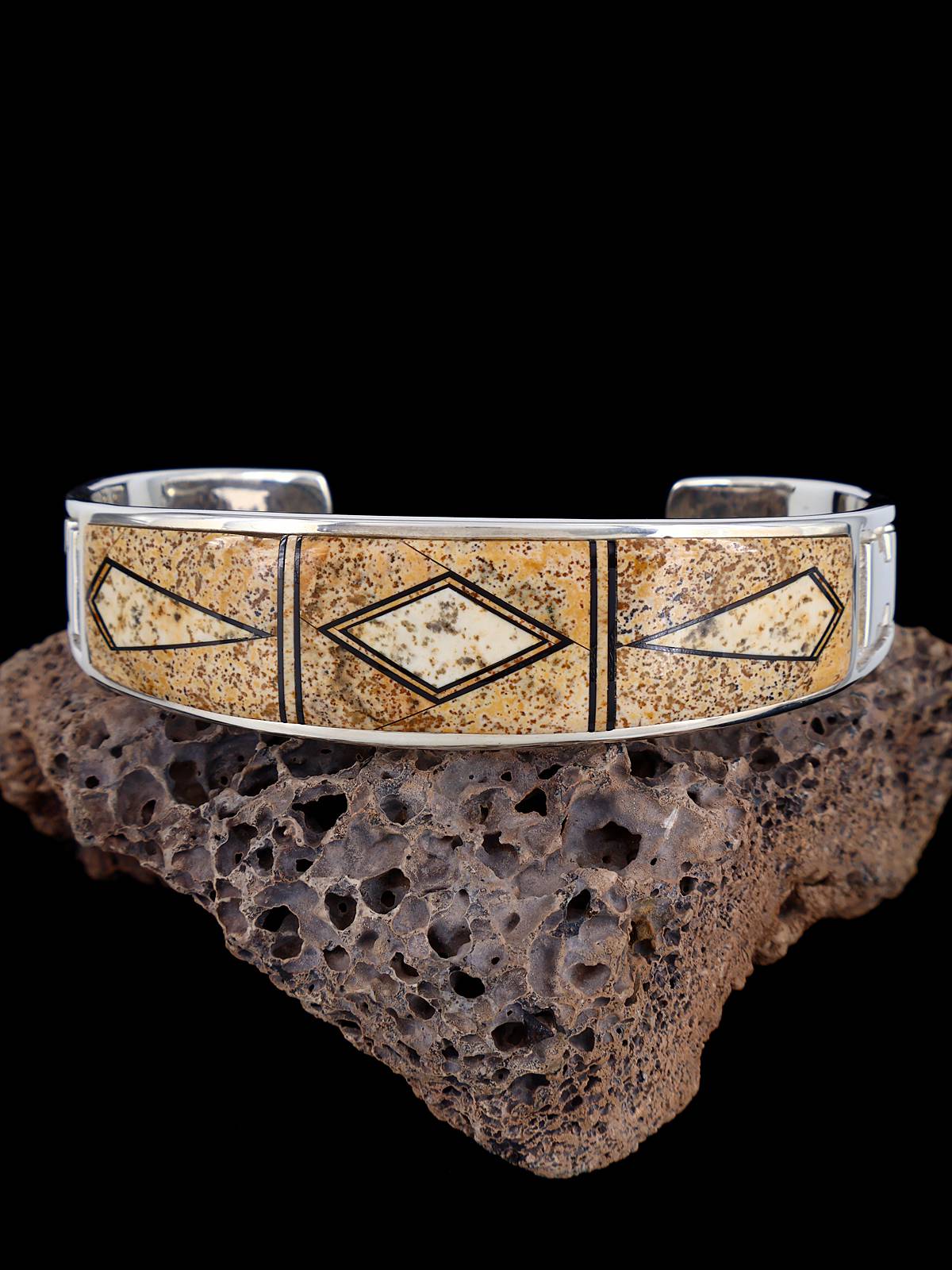 Sterling Silver Bracelet Calvin Begay Bracelets Turquoise Calvin