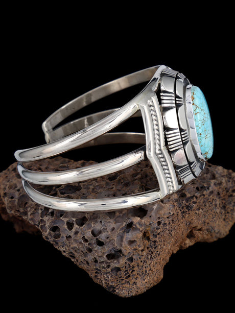 Native American Jewelry #8 Turquoise Cuff Bracelet - PuebloDirect.com