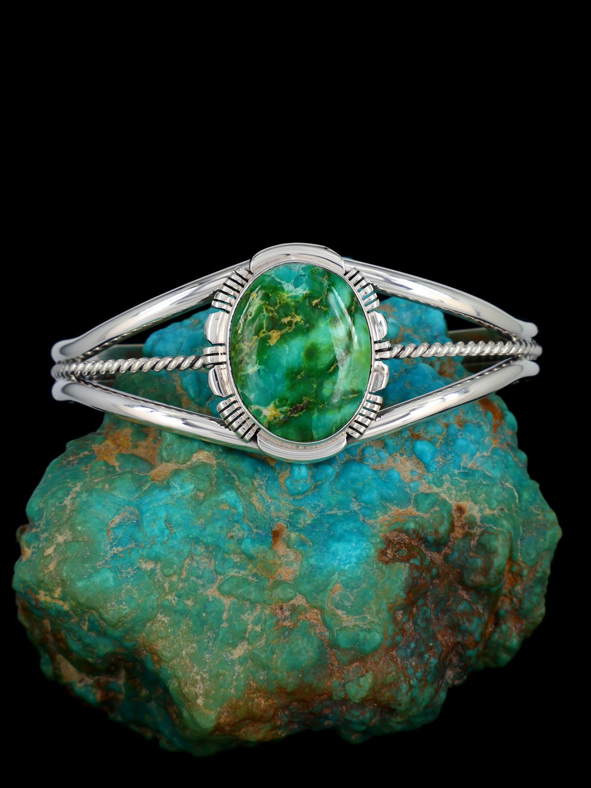 Native American Jewelry Sonoran Gold Turquoise Cuff Bracelet