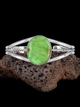 Native American Jewelry Natural Gaspeite Cuff Bracelet - PuebloDirect.com