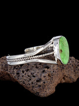 Native American Jewelry Natural Gaspeite Cuff Bracelet - PuebloDirect.com