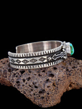 Bracelet manchette amérindien en argent sterling Sonora Gold Turquoise