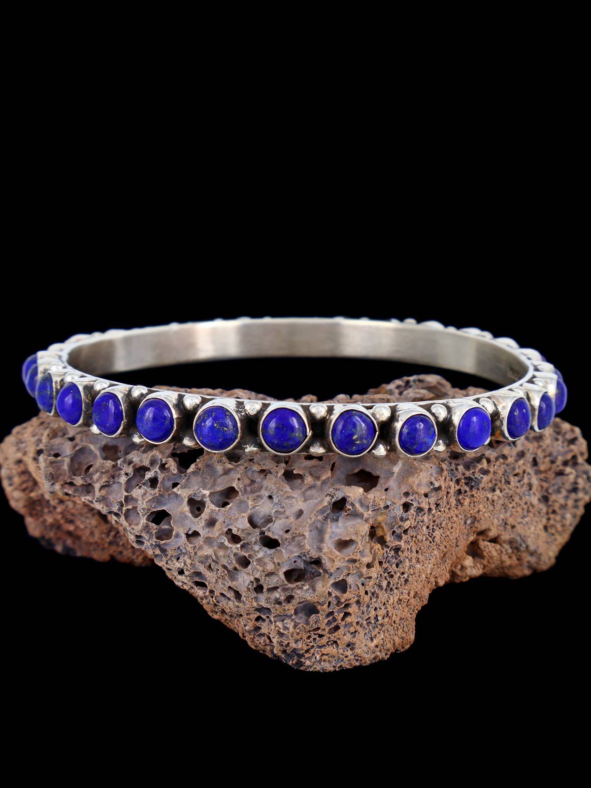 Bracelet jonc cheval conteur en argent sterling amérindien
