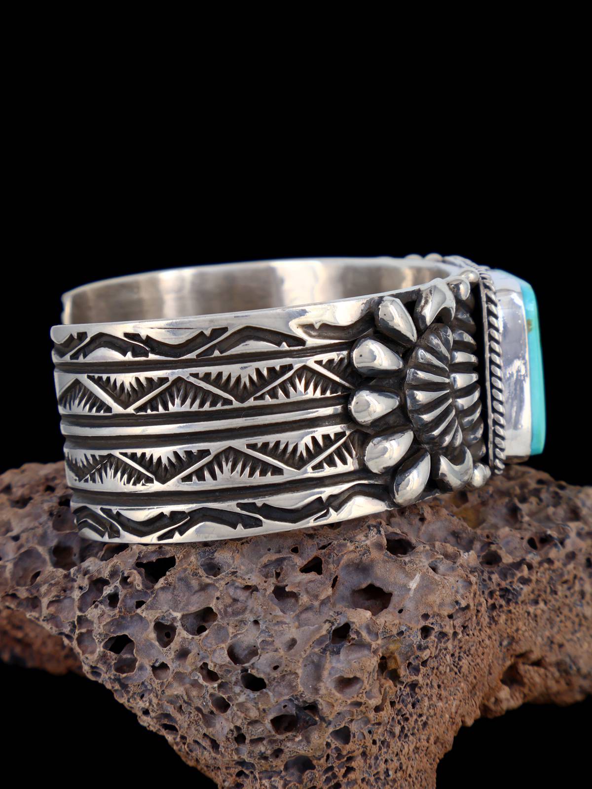 Native American Indian Jewelry Natural Royston Turquoise Cuff Bracelet