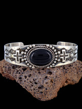 Bracelet manchette amérindien en argent sterling Golden Hill Turquoise