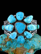 Bijoux amérindiens Bracelet manchette Kingman Turquoise