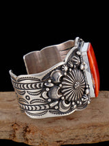 Pulsera de puño turquesa Royston natural de plata de ley nativa americana