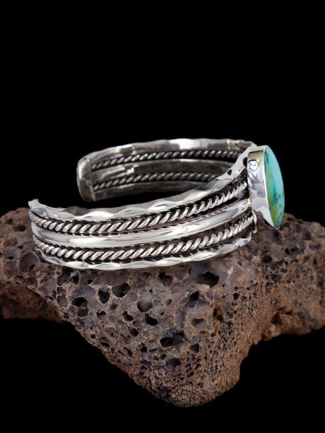 Native American Turquoise Sterling Silver Cuff Bracelet
