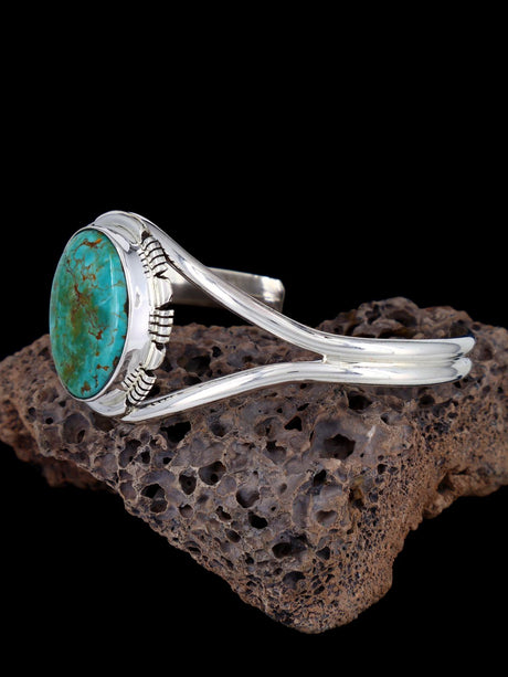 Navajo Armenian Turquoise Sterling Silver Cuff Bracelet