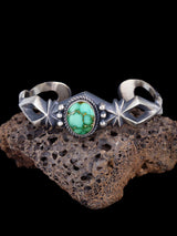 Navajo Emerald Valley Turquoise Sterling Silver Cuff Bracelet