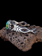 Navajo Sonoran Gold Turquoise Sterling Silver Cuff Bracelet