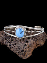 Pulsera de puño turquesa Kingman de joyería nativa americana