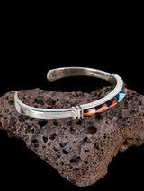 Pulsera con incrustaciones de coral y turquesa de los indios nativos americanos