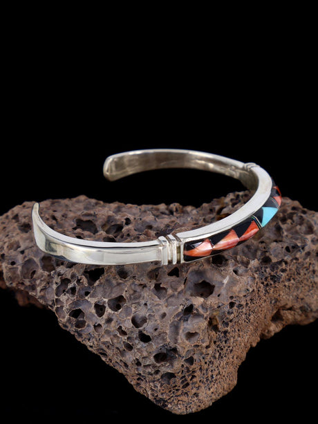 Pulsera con incrustaciones de coral y turquesa de los indios nativos americanos