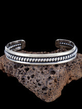 Bracelet manchette en corde torsadée en argent sterling Navajo