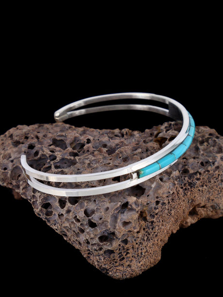Native American Zuni Turquoise Inlay Bracelet