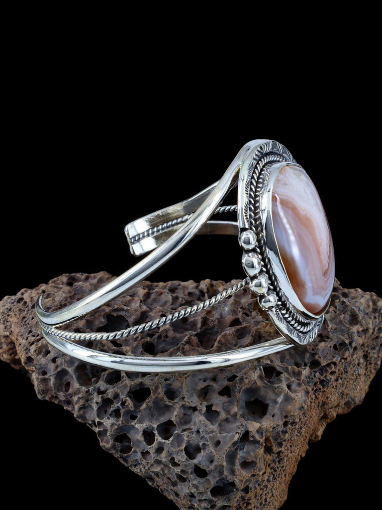 Native American Jewelry Botswana Agate Cuff Bracelet - PuebloDirect.com