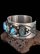 Native American Jewelry Royston Turquoise Cuff Bracelet - PuebloDirect.com